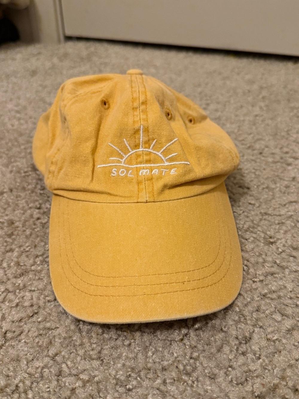 Women’s Yellow Sun Embroidered Cap